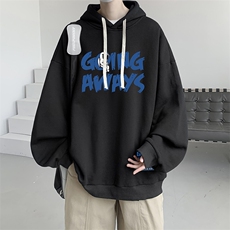 连帽卫衣男大码运动服帽衫外套WY2230-P35加绒款-P40，男装卫衣，电商A040
