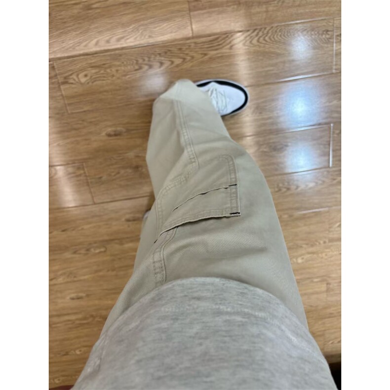 【有货】米杏色工装裤男款美式复古cleanfit裤子1007-KZD43HH-P45,男装工装外套,星座1007（原301D）