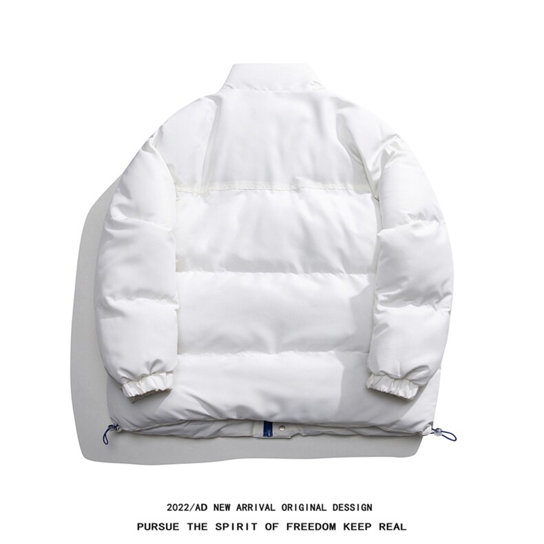 !白底冬季时尚基础款加厚保暖百搭立领棉衣MY351P115控158,男装棉衣,电商A247-1