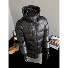 冬季中长款棉衣男连帽加厚休闲棉服青年棉衣宽松A266-MY903-P115，男装棉衣，电商A266