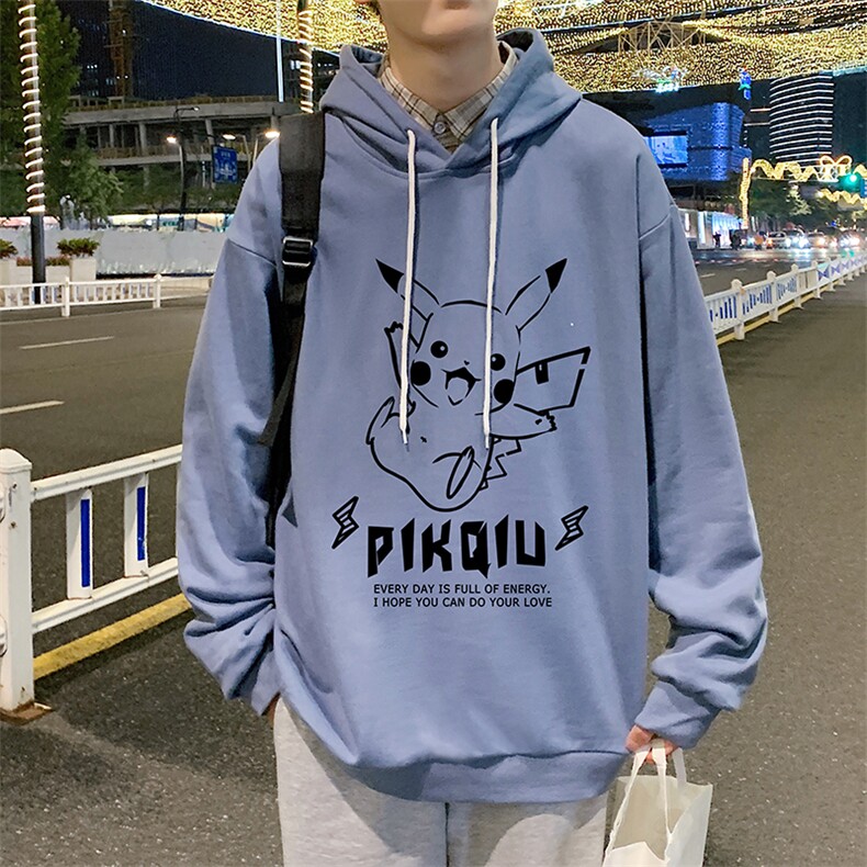 WY2078-P35加绒款-P40纯棉连帽卫衣男大码运动帽衫宽松薄外套男,男装卫衣,电商A040