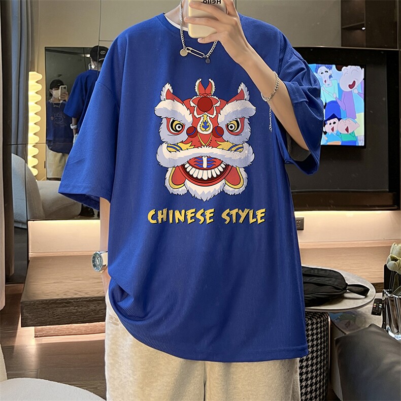 华夫格t恤男短袖男大码五分袖 酒店风 HT73185-P22图片
