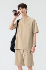 TZ25315-特P60夏季休闲T恤短裤男两件套，男装牛仔裤，电商D310B
