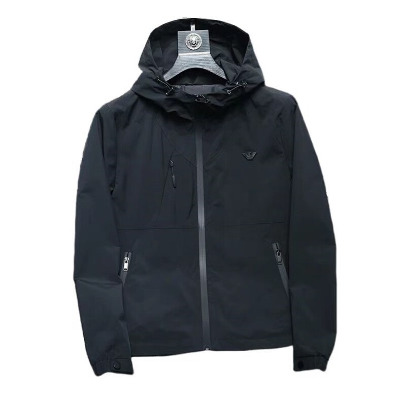 (网图)欧洲简约轻奢金属标飞鹰休闲棉服薄棉外套313B-JK9930-P100,男装棉衣,星座313B