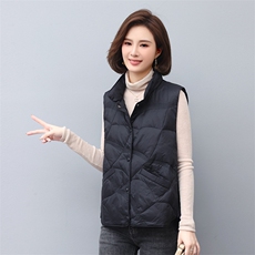 2022新款时尚保暖羽绒马甲女短款轻薄修身外套，女装羽绒服，依恋蒂丝
