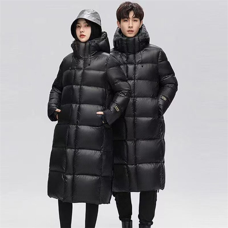 2025简约百搭男女同款黑金长款棉服,女装棉衣/棉服,东正羊绒