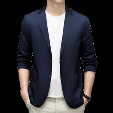2023秋季新款爸爸西装外套男中老年商务休闲西服MNSA219910-P200图片