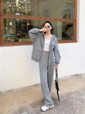 卫衣开衫，女装卫衣/绒衫，吉之红