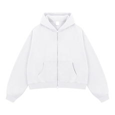 抖音得物高品质二开350克秋冬双头双拉链卫衣开衫外套W74，男装卫衣，电商A486