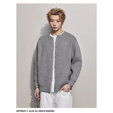 M170-P63儿童装男童开衫毛衣春秋款2025新款秋季中大童针织衫，男装针织衫/毛衣，电商B323A