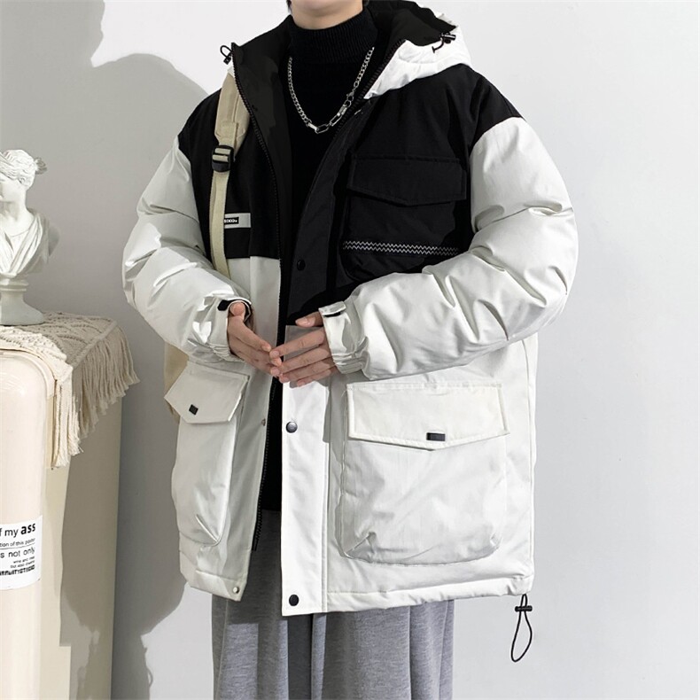冬上新加棉加厚棉服潮青少年连帽棉衣外套男女 8323-P125控价168图片