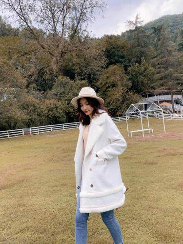 【现货】冬装新款粗花呢风中长款羽绒服，女装羽绒服，CL.chuling