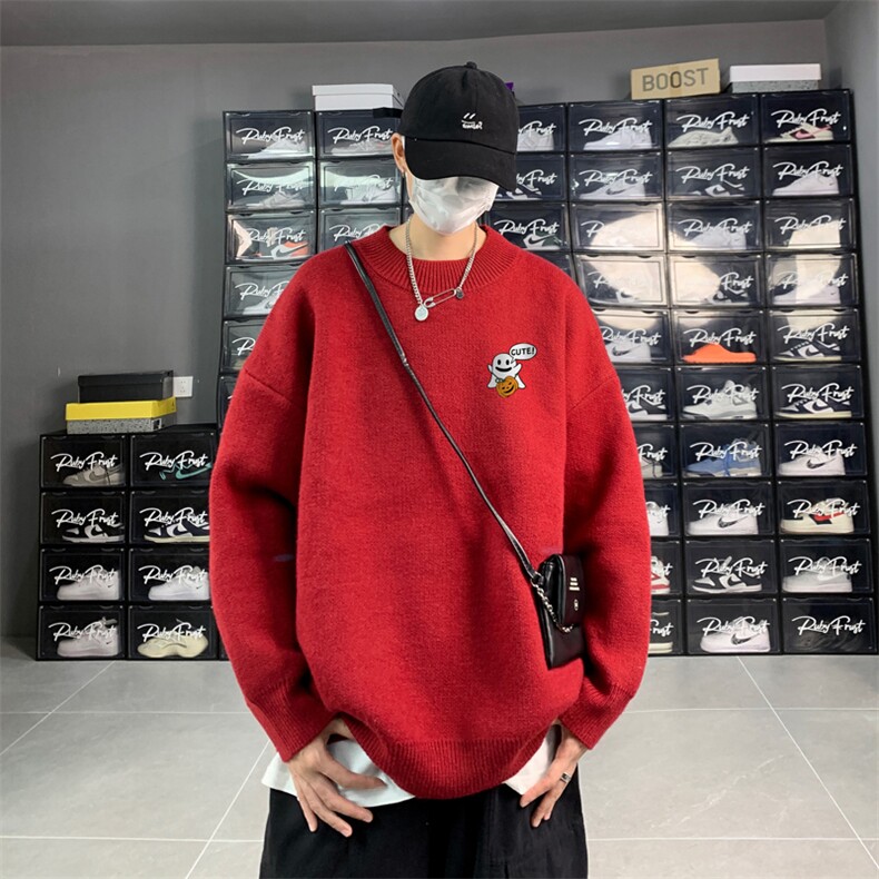 高质量！秋冬季半高领毛衣男士加绒加厚线衣男针织衫男MY139-P45,男装针织衫/毛衣,电商B367
