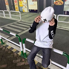 印花秋冬卫衣男2025年春秋季韩版新款圆领宽松上衣chic港风潮流，男装卫衣，四季星座505