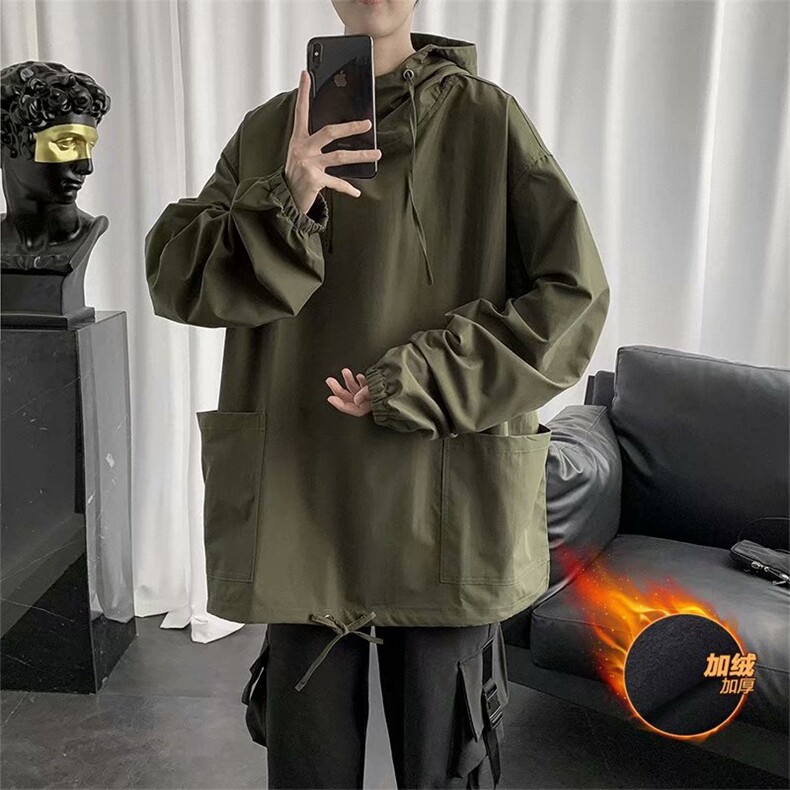 男士连帽外套bf慵懒风ins韩版潮流宽松学生上衣服853-p35加绒45,女装短外套,星座1008-2