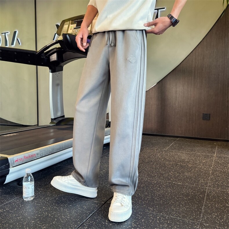 B340 K2630  P5888  店主风小伙风轻熟风春装新款弯刀卫裤男图片