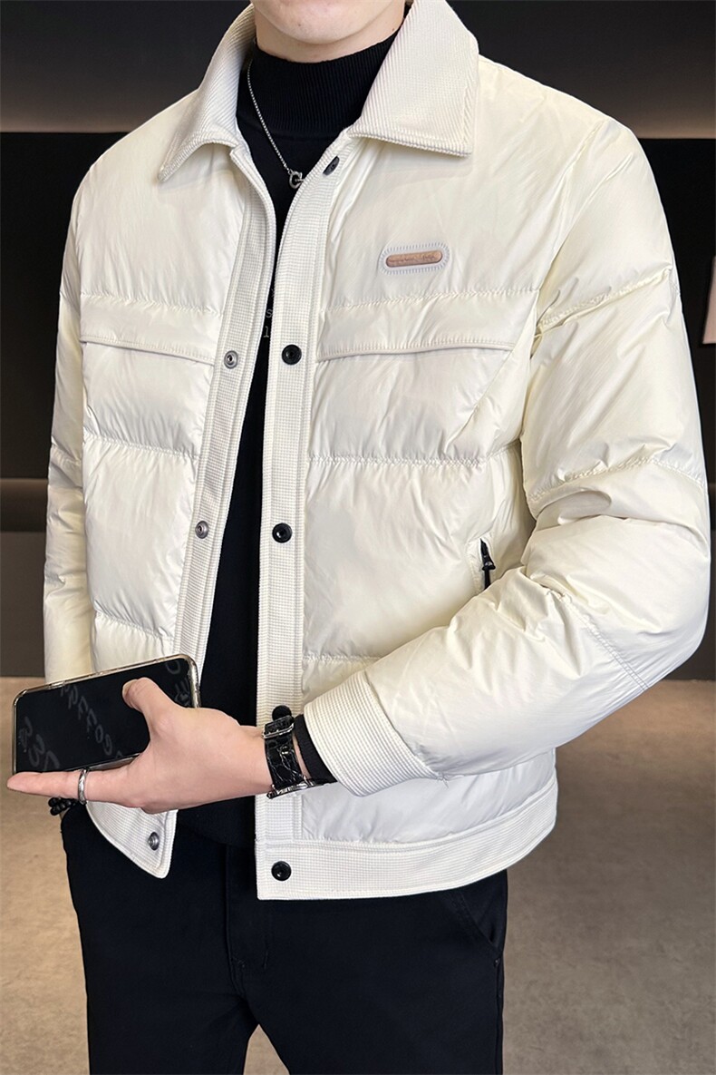 冬季棉衣男2025新款翻领拼接潮牌棉服男款C317-M8562-P145,男装棉衣,电商C317