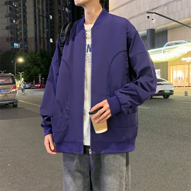 冲锋衣外套男春秋季新款宽松棒球领休闲工装夹克潮流JK0218-P75,男装夹克,星座308B-2