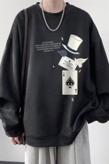 麂皮绒卫衣男大码重磅长袖t恤男JW81373-P35，男装卫衣，电商A040