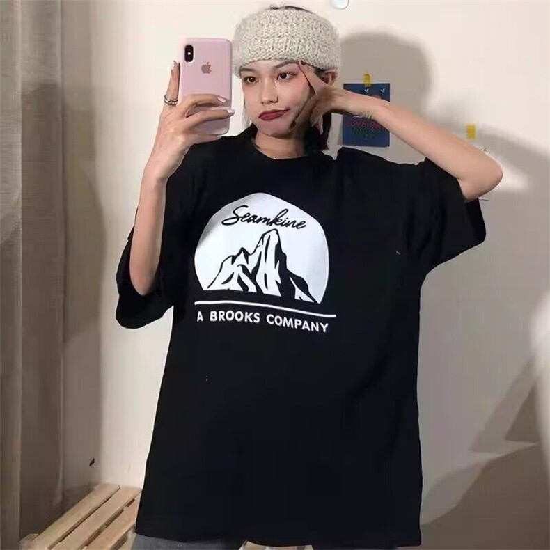 现货设计感小众短袖t恤女2025年夏季新款宽松韩版下摆开叉体恤上,男装T恤,星座218-1（原230）
