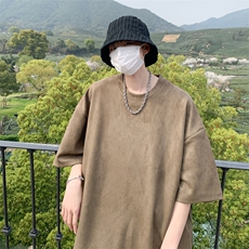 麂皮绒！重磅麂皮绒短袖t恤男JPDX00-P22，男装T恤，电商B367
