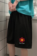 MK37257-P15冰丝裤短裤男大码宽松休闲五分裤男运动中裤，男装休闲裤，电商A040