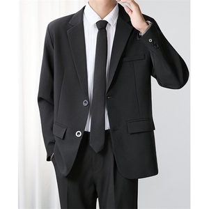 大码休闲西装男轻熟潮流雅痞帅气外套dk制服小西服套装 XW03图片