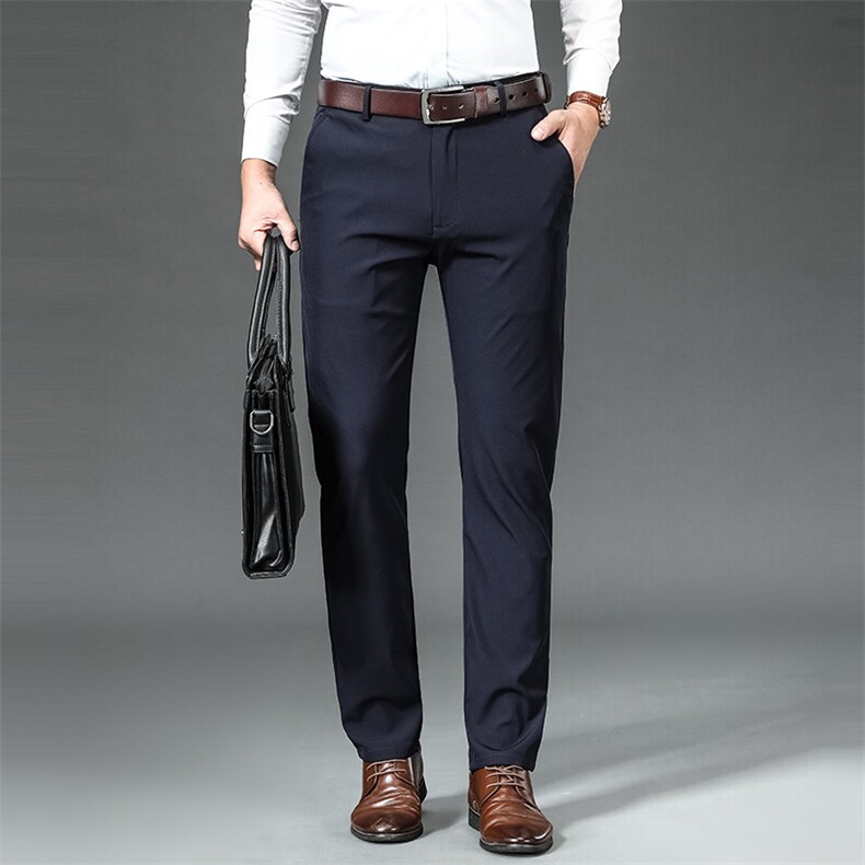 春夏季男士韩版休闲裤纯色弹力西裤百搭直筒裤518常规p45/薄款p40，男装西裤，星座224-1