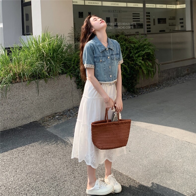 现货牛仔两件套重工串珠款跑量1121-P150-K198,女装套装/套裙,2C323