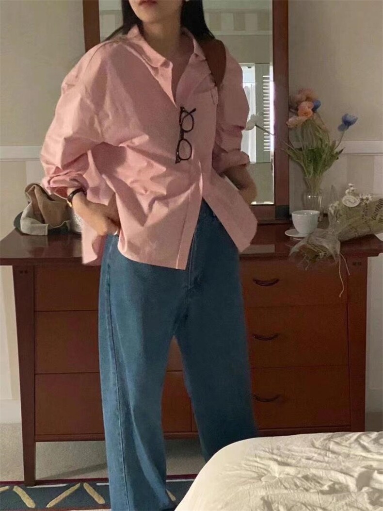韩版休闲衬衫，女装衬衫，依多坊