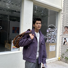 秋季2025老钱风抖音纯色休闲立领夹克店主风A236-82531-p145，男装夹克，电商A236