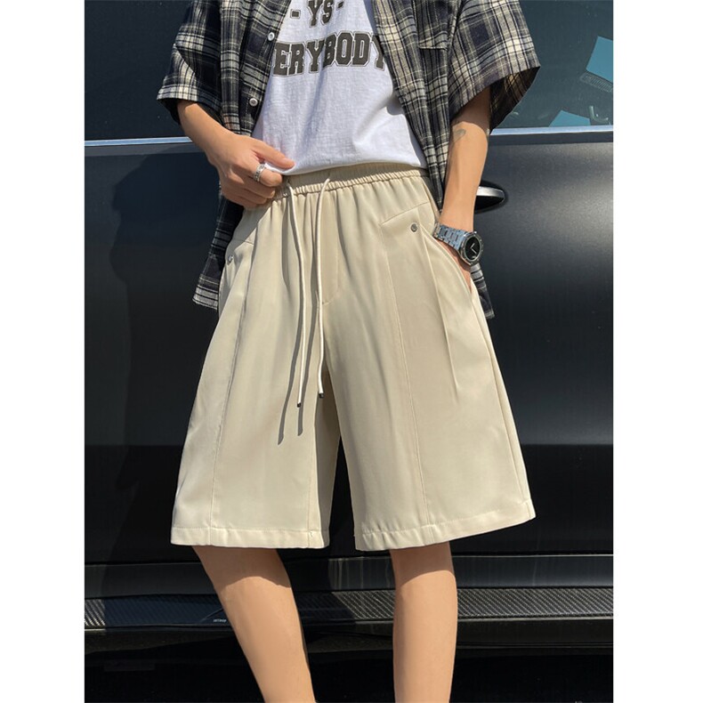 夏季新款美式铆钉休闲西裤男士潮流宽松运动五分短裤2565特批25图片
