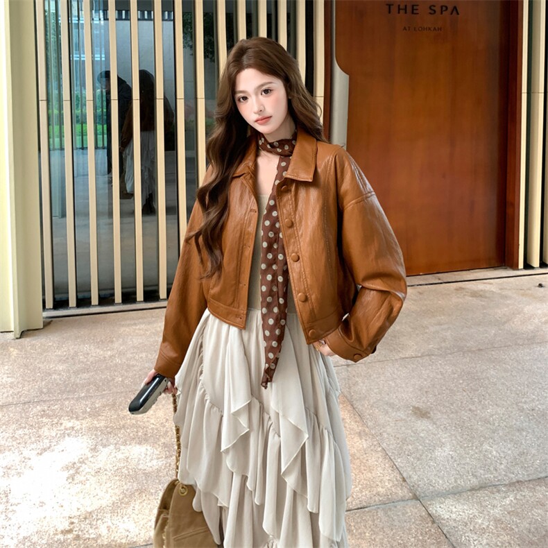 皮衣新款！2026春装外套2C132-C116-P155-K228,女装皮衣,2C132
