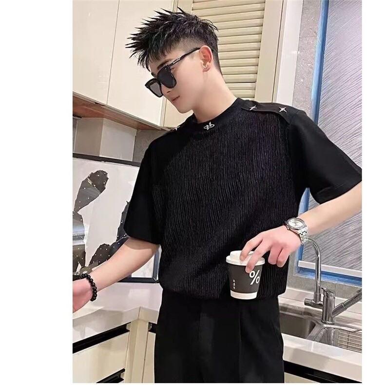 潮男穿搭T恤时尚潮牌男装文艺潮流ins日系气质流行新款T351,男装T恤,星座1116A（原606A-3）