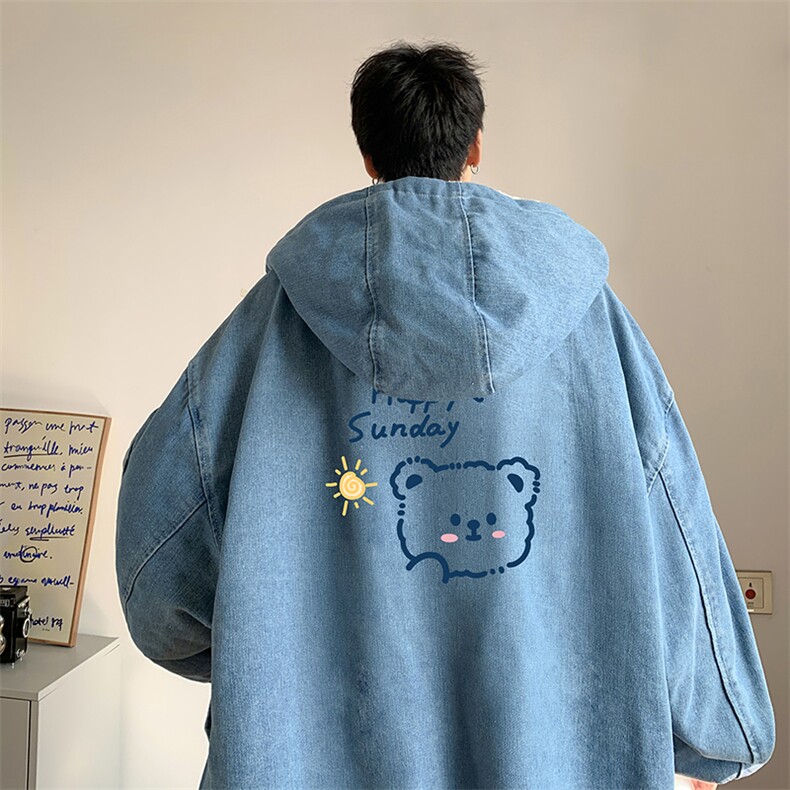 控价158牛仔棉衣男大码加绒羊羔绒牛仔棉服男棉袄 NM53309-P140图片