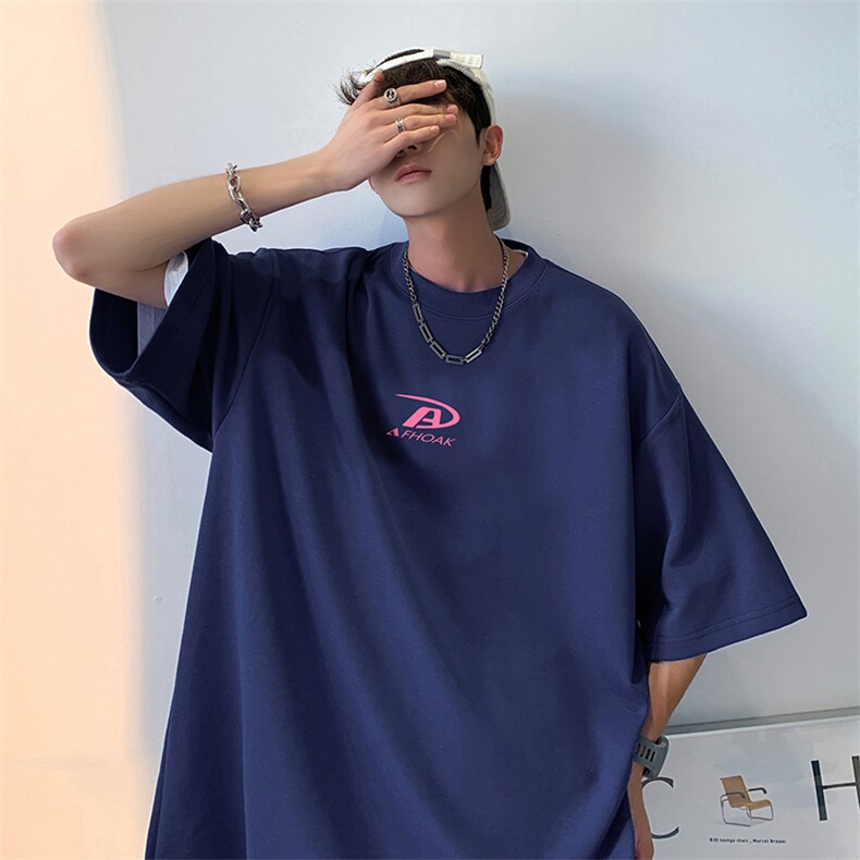 量大优供视频220克美式短袖t恤T3157得物直播有280克品质,男装T恤,电商A486
