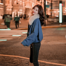 加绒毛领派克服-2C016-8002H-P175-K268，女装派克服，2C016