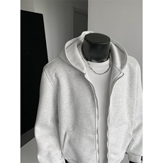 WY806-尺码M-3XL-P48-cleanfit重磅硬挺连帽衫美式拉链开衫卫衣，男装卫衣，星座1811B