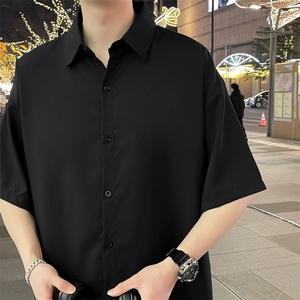 夏季短袖衬衫日系班服宽松衬衣图片