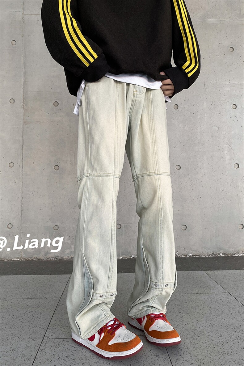高街欧美风纽扣装饰牛仔裤715-6-BX18P60(控78）,男装牛仔裤,星座715-6