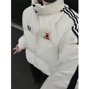 冬装新品 港风织带棉服 刺绣logo棉衣休闲加厚外套男 G1105 P118图片