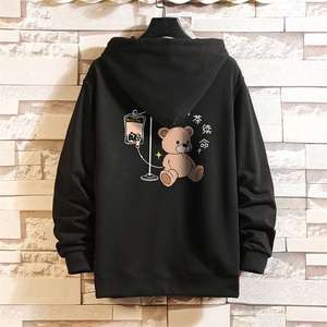 KS21194-P38 加绒款-P43 连帽开衫卫衣男运动外套大码班服 砖墙图片