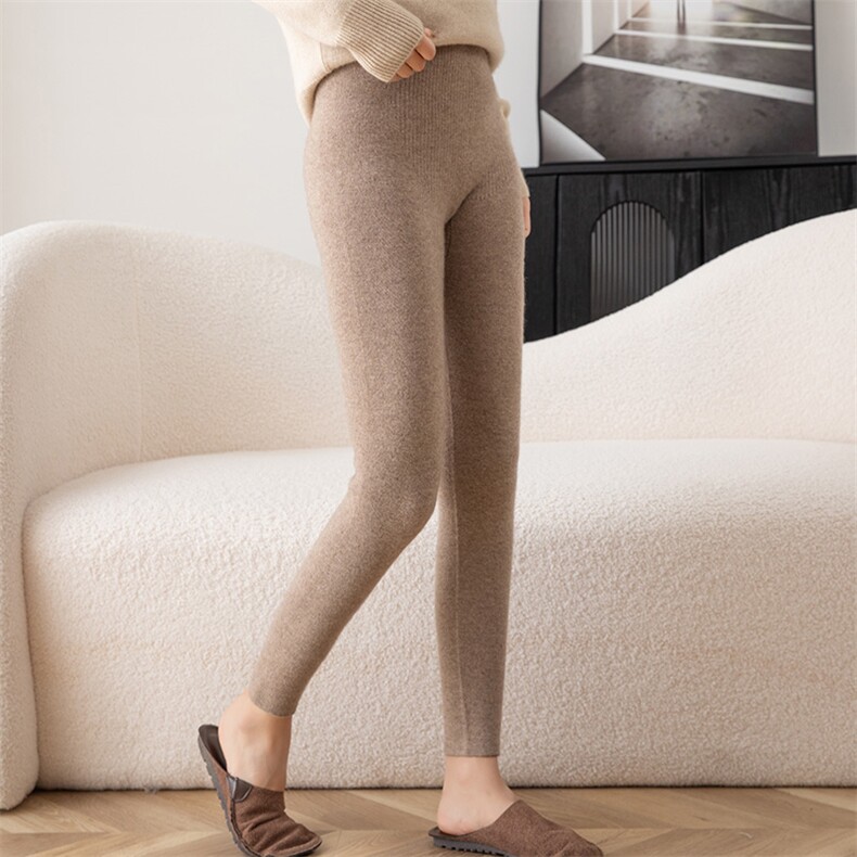 2025年秋季长裤中腰时尚百搭打底裤，女装打底裤，飞邦羊绒