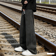 抽绳水洗棉休闲裤男潮牌痞帅休闲卫裤1001-1-MK40-P55，男装休闲裤，星座1001-1