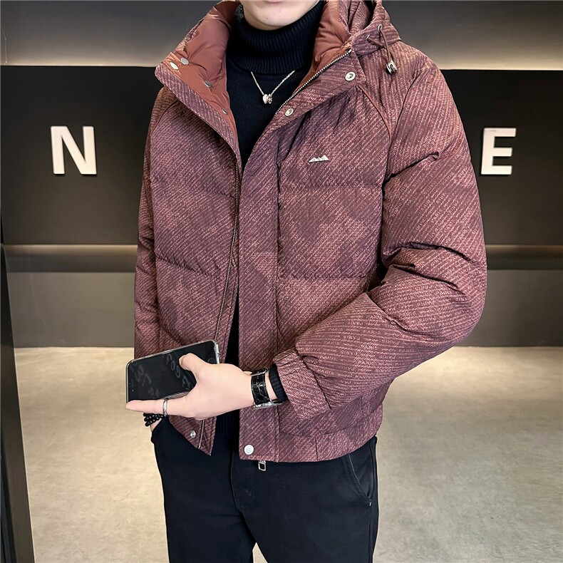 M-4XL B353 3395 P195 红2025可拆帽羽绒服【标50控活动价288】图片
