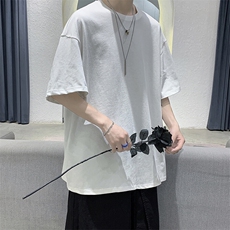 DF292-TP16纯色T恤男短袖休闲情侣百搭基础t恤女夏季港风T恤，男装T恤，电商A102