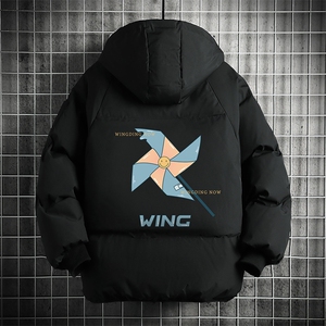 控128加绒面包服男大码羊羔毛衣男MY16112-P100图片