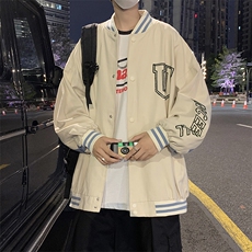 夹克男秋季港风ins潮牌宽松百搭棒球服韩版休闲上衣外套JK40-p55，男装夹克，星座1008-1