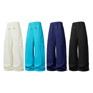 春季新款男女同款直筒弯刀休闲裤DSA157B-K2607-TP48图片