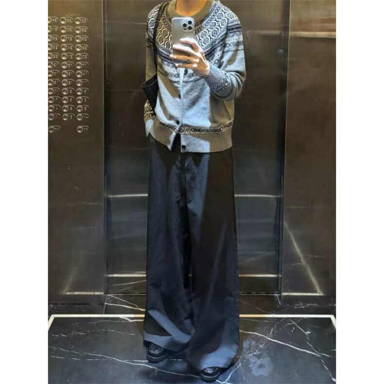 现货~秋冬新款费尔岛老钱风针织毛衣开衫百搭外套MY2596批70,男装针织衫/毛衣,星座1411A-6